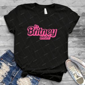 It S Britney, Bitch - Vintage Men's Shirt Tshirt For Women Classic Handmade Shirt Retro Graphic Tee