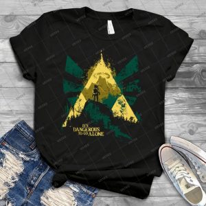 It S Dangerous To Go Alone 38 - Vintage Men's Shirt Tshirt For Women Classic Handmade Shirt Retro Graphic Tee