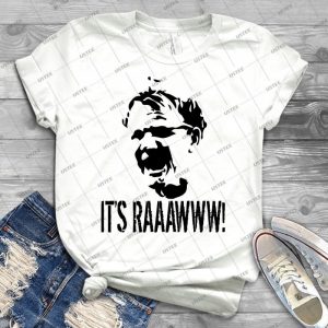 It S Raaawww - Vintage Men's Shirt Tshirt For Women Classic Handmade Shirt Retro Graphic Tee