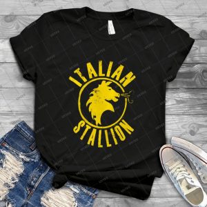 Italian Stallion 42 - Vintage Men's Shirt Tshirt For Women Classic Handmade Shirt Retro Graphic Tee
