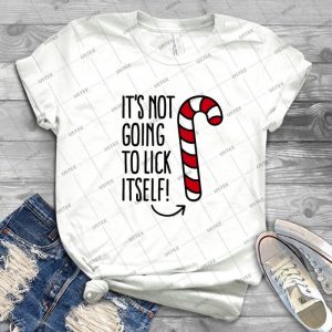 Its Not Going To Lick Itself - Candy Cane - - Gift Idea Shirt For Men Tee For Women Classic Retro Vintage Graphic T-Shirt