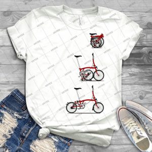 J39aime Mon Vlo Pliant Brompton 24 - Trending Shirt For Women Vintage Retro Tee For Men Kid's T-Shirt Handmade Shirt