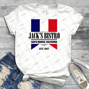 Jack S Bistro - Three S Company T-Shirt - Modern Re-Design - 45 - Trending Shirt For Women Vintage Retro Tee For Men Kid's T-Shirt Handmade Shirt