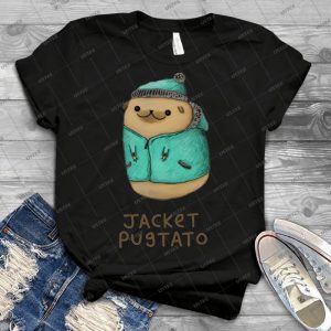 Jacket Pugtato - Best Unisex Trending Handmade T-shirt Gift Idea For Men T-shirt For Woman