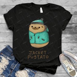 Jacket Pugtato 99 - Vintage Men's Shirt Tshirt For Women Classic Handmade Shirt Retro Graphic Tee