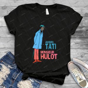 Jacques Tati-monsieur Hulot - Vintage Men's Shirt Tshirt For Women Classic Handmade Shirt Retro Graphic Tee
