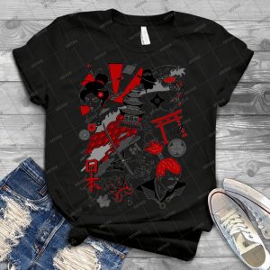 Japanfluence 48 - Vintage Men's Shirt Tshirt For Women Classic Handmade Shirt Retro Graphic Tee