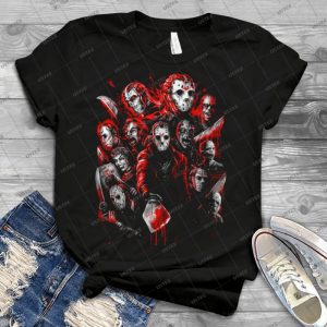 Jason Voorhees - Many Faces Of - - Best Unisex Trending Handmade T-shirt Gift Idea For Men T-shirt For Woman