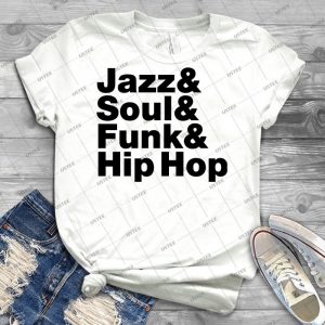 Jazz & Soul & Funk & Hip Hop 56 - Vintage Men's Shirt Tshirt For Women Classic Handmade Shirt Retro Graphic Tee