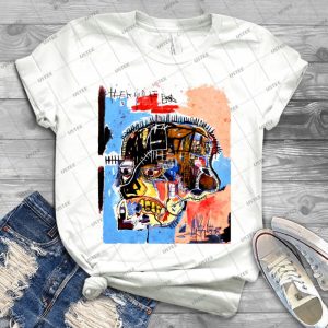 Jean Michel Basquiat Skull Poster 18 - Gift Idea Shirt For Men Tee For Women Classic Retro Vintage Graphic T-Shirt