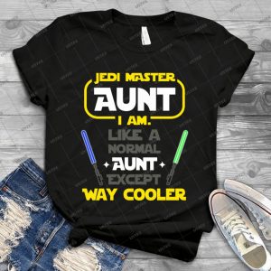 Jedi Master Aunt Gift - Vintage Men's Shirt Tshirt For Women Classic Handmade Shirt Retro Graphic Tee