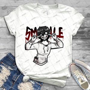Jeff The Killer  Smile - Best Unisex Trending Handmade T-shirt Gift Idea For Men T-shirt For Woman