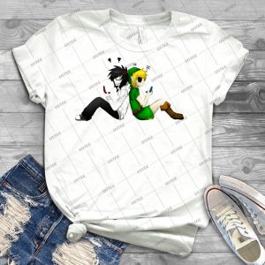 Jeff The Killer And Ben Drowned - Best Unisex Trending Handmade T-shirt Gift Idea For Men T-shirt For Woman