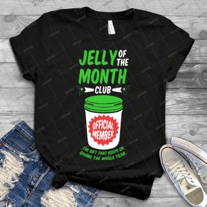 Jelly Of The Month Club Official Member - Vintage Men's Shirt Tshirt For Women Classic Handmade Shirt Retro Graphic Tee