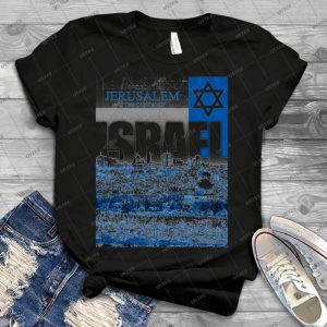 Jerusalem, Israel 14 - Vintage Men's Shirt Tshirt For Women Classic Handmade Shirt Retro Graphic Tee