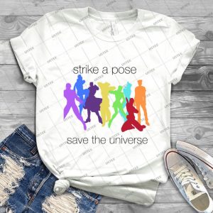 Jjba- Strike A Pose Save The Universe - Gift Idea Shirt For Men Tee For Women Classic Retro Vintage Graphic T-Shirt