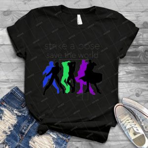 Jjba- Strike A Pose, Save The World - Best Unisex Trending Handmade T-shirt Gift Idea For Men T-shirt For Woman