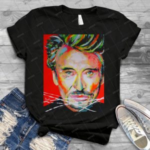 Johnny Hallyday Artpainting - Best Unisex Trending Handmade T-shirt Gift Idea For Men T-shirt For Woman