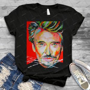 Johnny Hallyday Artpainting - Gift Idea Shirt For Men Tee For Women Classic Retro Vintage Graphic T-Shirt