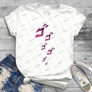 Jojo Menacing  - Jojo S Bizarre Adventure - 50 - Trending Shirt For Women Vintage Retro Tee For Men Kid's T-Shirt Handmade Shirt