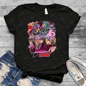 Jojo S Bizarre Adventure-Stardust Crusaders Japanese Logo - Best Unisex Trending Handmade T-shirt Gift Idea For Men T-shirt For Woman