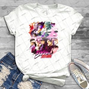 Jojo S Bizarre Adventure - Stardust Crusaders Japanese Logo 64 - Trending Shirt For Women Vintage Retro Tee For Men Kid's T-Shirt Handmade Shirt