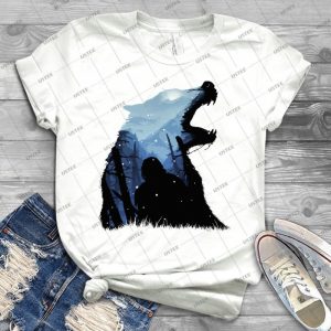 Jon Snow - Kă¶nig Des Nordens 55 - Vintage Men's Shirt Tshirt For Women Classic Handmade Shirt Retro Graphic Tee