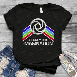 Journey Into Imagination Distressed Logo In Vintage Retro Style 55 - Vintage Men's Shirt Tshirt For Women Classic Handmade Shirt Retro Graphic Tee