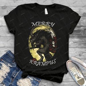 Joyeux Krampus 83 - Vintage Men's Shirt Tshirt For Women Classic Handmade Shirt Retro Graphic Tee