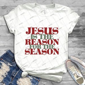 Jsus Est La Raison Pour La Saison De Nol 85 - Trending Shirt For Women Vintage Retro Tee For Men Kid's T-Shirt Handmade Shirt