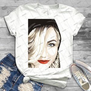 Julianne Hough Cartoonized - Vintage Men's Shirt Tshirt For Women Classic Handmade Shirt Retro Graphic Tee
