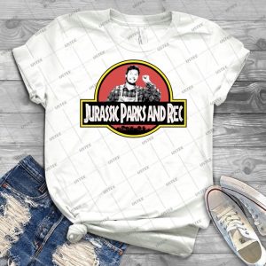 Jurassic Parks And Rec - Gift Idea Shirt For Men Tee For Women Classic Retro Vintage Graphic T-Shirt