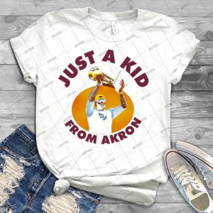 Just A Kid From Akron 47 - Best Unisex Trending Handmade T-shirt Gift Idea For Men T-shirt For Woman