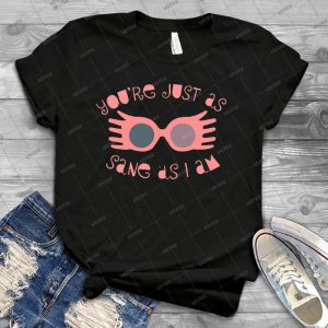 Just As Sane 46 - Vintage Men's Shirt Tshirt For Women Classic Handmade Shirt Retro Graphic Tee