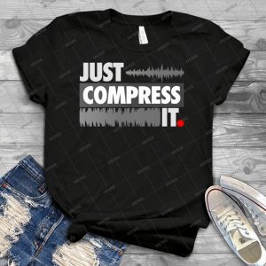 Just Compress It 86 - Vintage Men's Shirt Tshirt For Women Classic Handmade Shirt Retro Graphic Tee