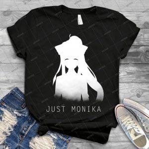 Just Monika Doki Doki Literature Club - Gift Idea Shirt For Men Tee For Women Classic Retro Vintage Graphic T-Shirt