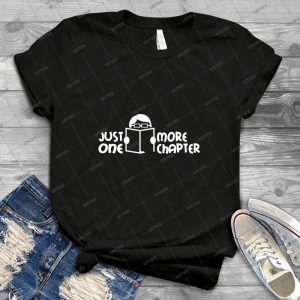 Just One More Chapter-reading Addict-reading Addiction-book Lovers Gift - Vintage Men's Shirt Tshirt For Women Classic Handmade Shirt Retro Graphic Tee