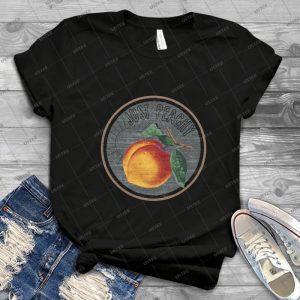 Just Peachy - Vintage Men's Shirt Tshirt For Women Classic Handmade Shirt Retro Graphic Tee