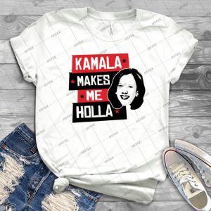 Kamala Makes Me Holla - Gift Idea Shirt For Men Tee For Women Classic Retro Vintage Graphic T-Shirt