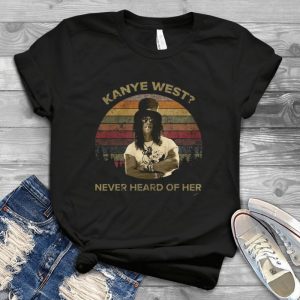 Kannye Weest Never Heard Of Her Vintage Slash Runs N Roses Tee - Runs N Roses Appetite For Destruction T Shirt Handmade Shirt_39