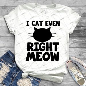 Katze Selbst Richtig Miauen - Vintage Men's Shirt Tshirt For Women Classic Handmade Shirt Retro Graphic Tee