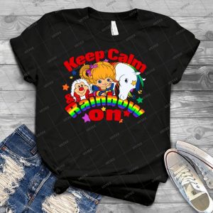 Keep Calm And Rainbow On - Dark - 34 - Trending Shirt For Women Vintage Retro Tee For Men Kid's T-Shirt Handmade Shirt