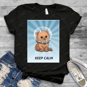 Keep Calm Kitty - Gift Idea Shirt For Men Tee For Women Classic Retro Vintage Graphic T-Shirt