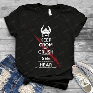 Keep Crom 43 - Vintage Men's Shirt Tshirt For Women Classic Handmade Shirt Retro Graphic Tee