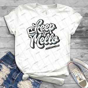 Keep It Mello - Vintage Men's Shirt Tshirt For Women Classic Handmade Shirt Retro Graphic Tee _186