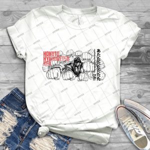 Kenshiro Hokuto No Ken-Hyakuretsu Ken - Best Unisex Trending Handmade T-shirt Gift Idea For Men T-shirt For Woman