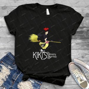Kiki S Delivery Service-studio Ghibli 8 - Vintage Men's Shirt Tshirt For Women Classic Handmade Shirt Retro Graphic Tee