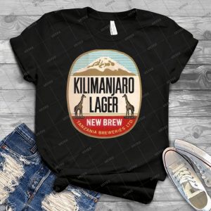 Kilimanjaro Lager Vintage Logo - Vintage Men's Shirt Tshirt For Women Classic Handmade Shirt Retro Graphic Tee