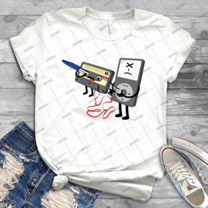 Killer Ipod Clipart - Murder Of Retro Cassette Tape  - 64 - Vintage Men's Shirt Tshirt For Women Classic Handmade Shirt Retro Graphic Tee