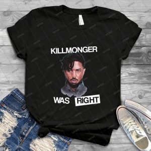 Killmonger Was Right 54 - Vintage Men's Shirt Tshirt For Women Classic Handmade Shirt Retro Graphic Tee